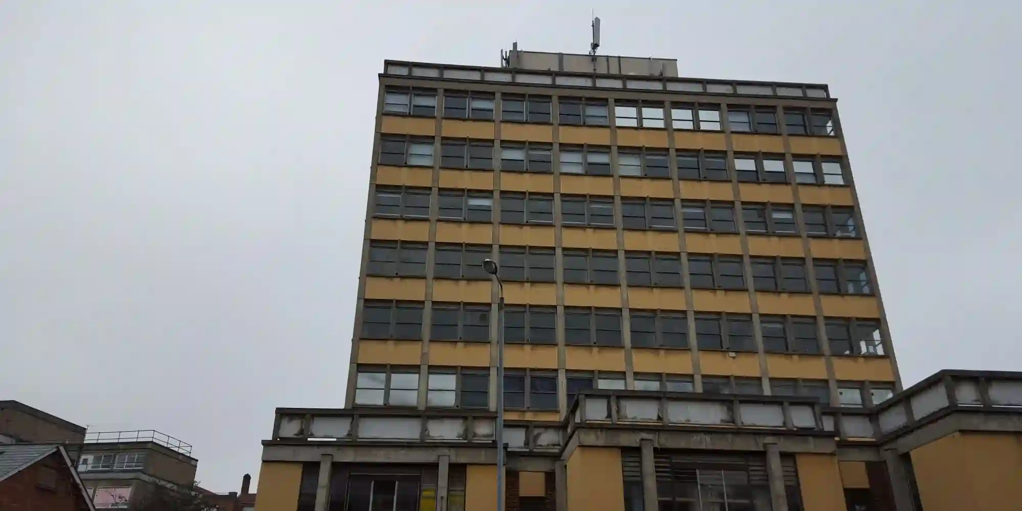image of facade retention of historic masonry structure